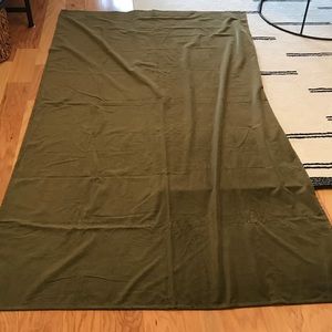 IKEA Sanela olive green curtains